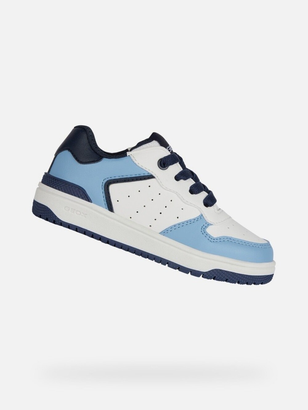 Geox Washiba Toddler Sneakers – Size 26 (US 9), White/Light Blue